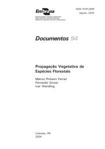Propagação vegetativa de espécies florestais - Ainfo