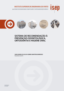 sistema de recomendação à prevenção odontológica, ortodontia e