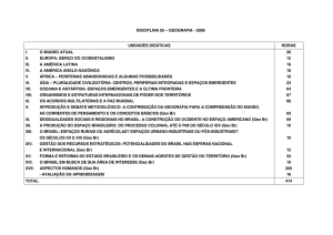 disciplina 05 – geografia - 2008 unidades didáticas horas i. o