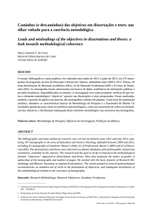 Caminhos (e descaminhos) dos objetivos em dissertações