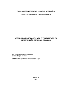 adesão da educação para o tratamento da hipertensão arterial