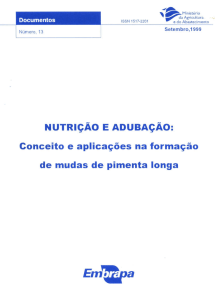 NUTRiÇÃO E ADUBAÇÃO: Conceito e aplicações na - Infoteca-e