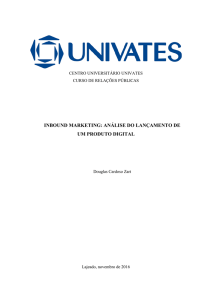 inbound marketing: análise do lançamento de um