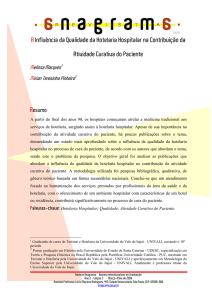 A Influência da Qualidade da Hotelaria Hospitalar