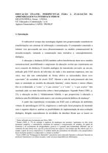 educação on-line: perspectivas para a avaliação da aprendizagem