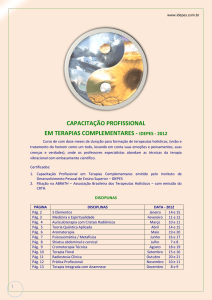 capacitação profissional em terapias complementares - idepes