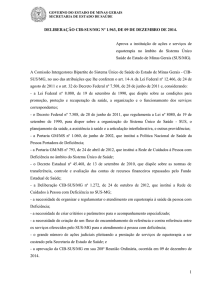 DELIBERAÇÃO CIB-SUS/MG Nº 1.963, DE 09 DE DEZEMBRO DE