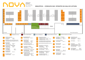 BIBLIOTECA - CONSULTA DAS ESTANTES DA SALA DE LEITURA