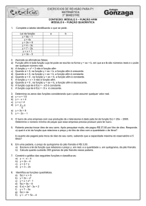 exercícios de revisão para p1 matemática 3o bimestre mestre