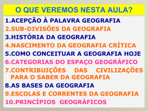 Introdução à Geografia