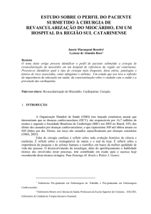 estudo sobre o perfil do paciente submetido à cirurgia de