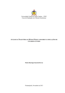 análise da trajetória da dívida pública dos brics e simulações de