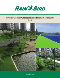 Eventos Globais Multi Esportivos selecionam a Rain Bird