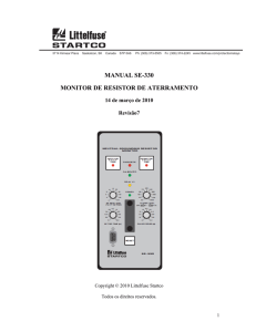 manual se-330 monitor de resistor de aterramento