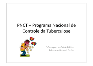 PNCT – Programa Nacional de Controle da Tuberculose