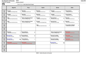 Horários - Instituto Educativo de Souselas