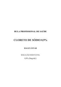 cloreto de sódio 0,9%