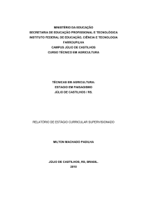 PADILHA, Milton Machado. Técnicas em agricultura