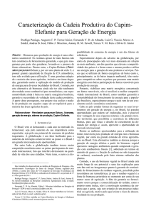 Caracterização da Cadeia Produtiva do Capim-Elefante