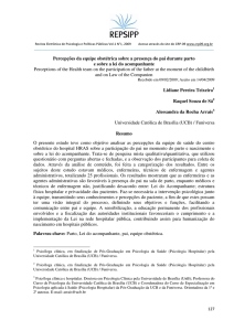 Percepções da equipe obstétrica sobre a presença do pai