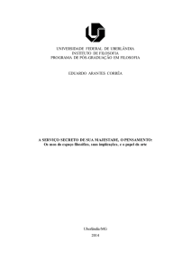 universidade federal de uberlândia instituto de filosofia programa de