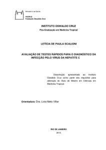 instituto oswaldo cruz letícia de paula scalioni avaliação de testes