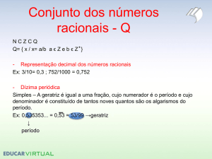 Conjunto dos números racionais