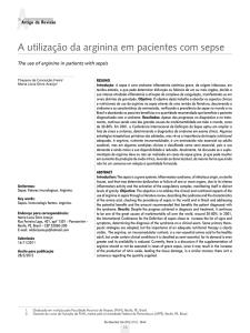 A utilização da arginina em pacientes com sepse