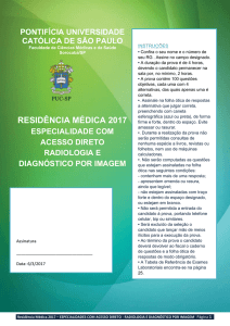 residência médica 2017 - Vestibular PUC-SP