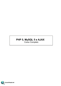 PHP 5, MySQL 5 e AJAX