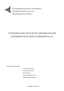 Atividades para Fisica Experimental Eletricidade e