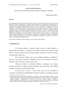 GESTÃO ESTRATÉGICA: análise SWOT como ferramenta