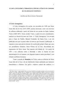 A Carta Atenagórica. A Carta Atenagórica foi escrita, em novembro