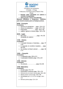 Cronograma do Vestibulinho II Unidade – 2º Etapa Professoras: Ana