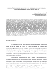 formação profissional e ensino de geografia e cartografia