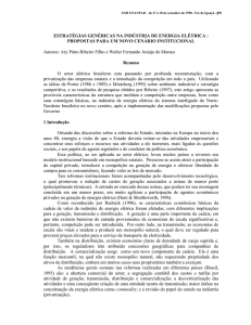 1 ESTRATÉGIAS GENÉRICAS NA INDÚSTRIA DE ENERGIA