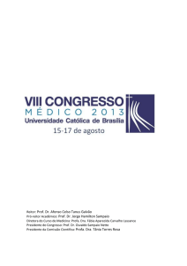 Prof. Dr. Jorge Hamilton Sampaio - Acesse aqui o site do VIII CMUCB!