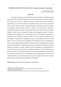 TERMINALIDADE EM NEONATOLOGIA - Revista Interação