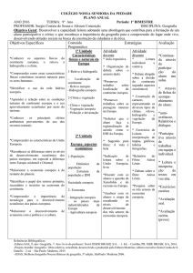 Objetivos Específicos Estratégias Avaliação