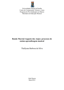 Banda Marcial Augusto dos Anjos: processos de - TEDE