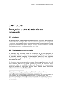 CAPÍTULO 5: Fotografar o céu através de um telescópio