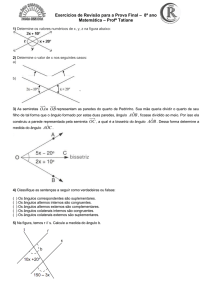 Exercícios de Revisão para a Prova Final – 8º ano Matemática