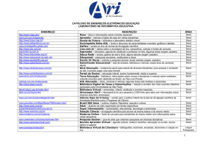 catálogo de endereços eletrônicos educação laboratório de