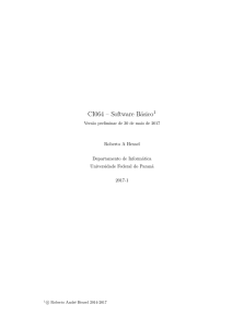 CI064 – Software Básico - Departamento de Informatica