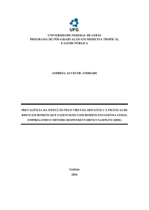 Prevalência da infecção pelo vírus da hepatite C e - IPTSP