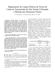 Mapeamento de Campo Elétrico de Torres de Linha de