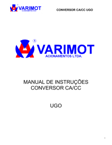 MANUAL DE INSTRUÇÕES CONVERSOR CA/CC UGO