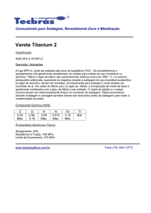 Vareta Titanium 2 (ER Ti-2)