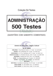 ADMINISTRAÇÃO 500 Testes
