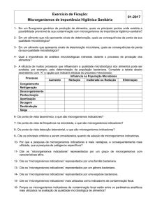 Microrganismos de Importância Higiênico Sanitária 01-2017